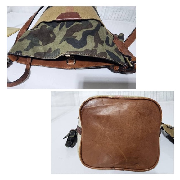 Authentic BURBERRY Canvas Mega Check Camouflage Mini Susanna Hobo Russet  Bag - Picture 11 of 14